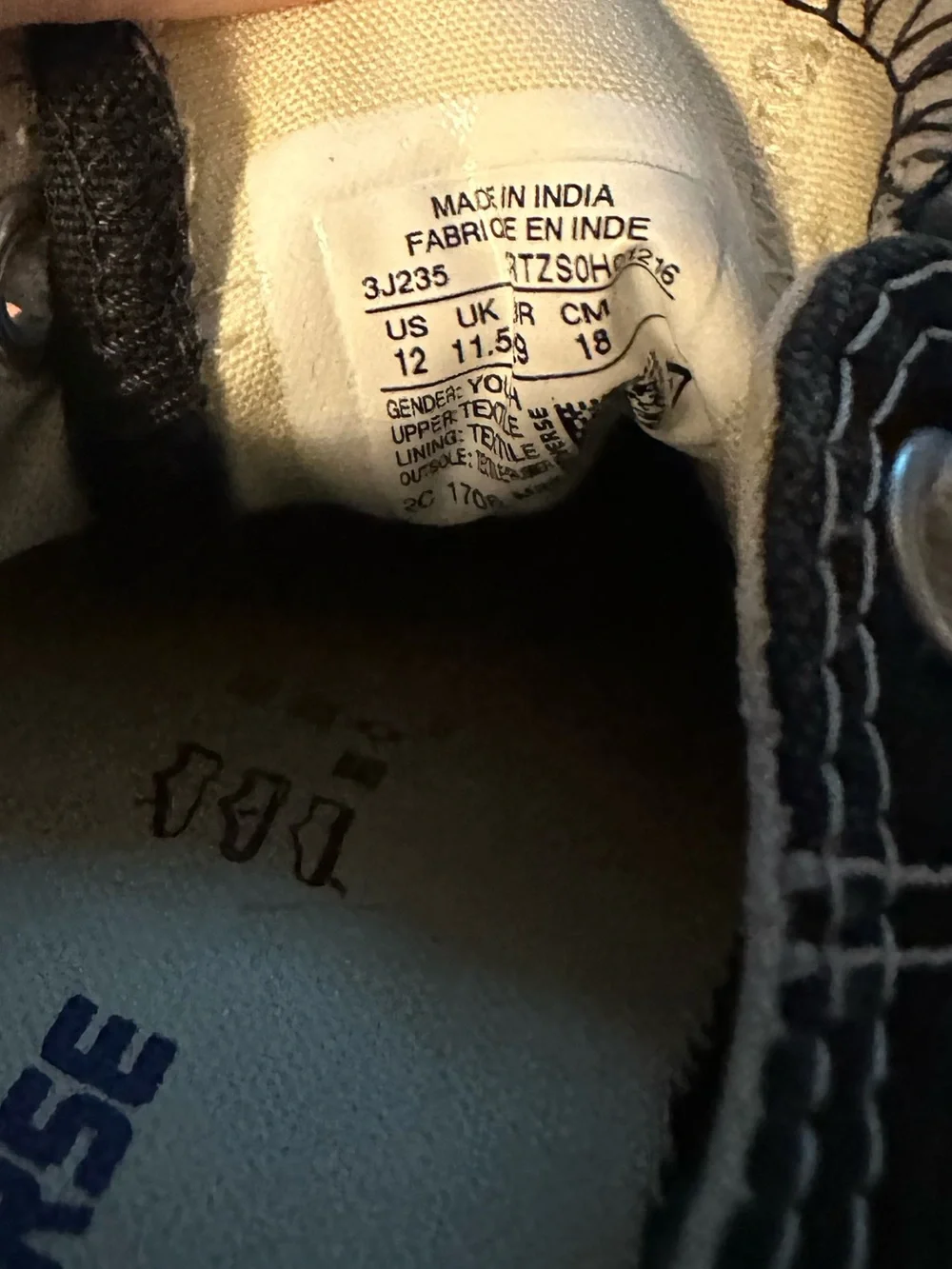 Kids sneaker lot - 2 converse low-tops and one brand new pair of vans